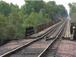 CN Trestle over Manitowoc River from Michigan Ave. Crossing